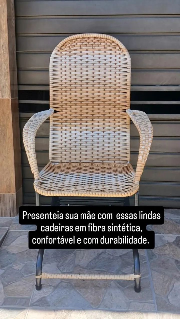 Cadeiras de balanço com molas, em fibra sintética.  - Foto 2