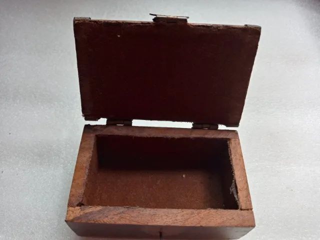 Caixas de madeira artesanais - Made in India (13 cm e 8,5 cm) - Foto 5