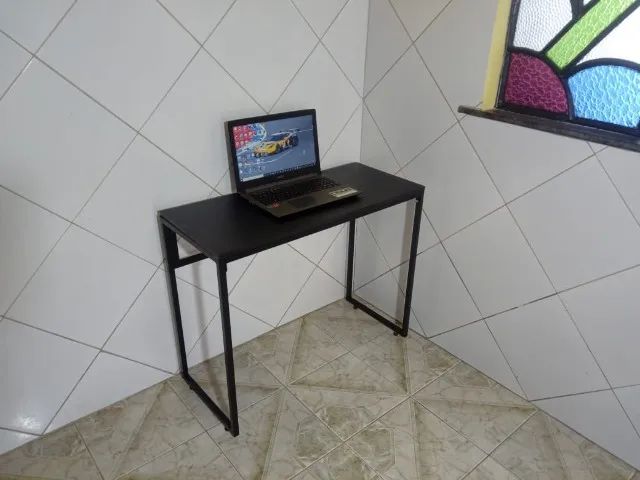 Escrivaninha Industrial reforçada NOVA Multiuso para Notebook Computador de Estudo Office - Foto 3