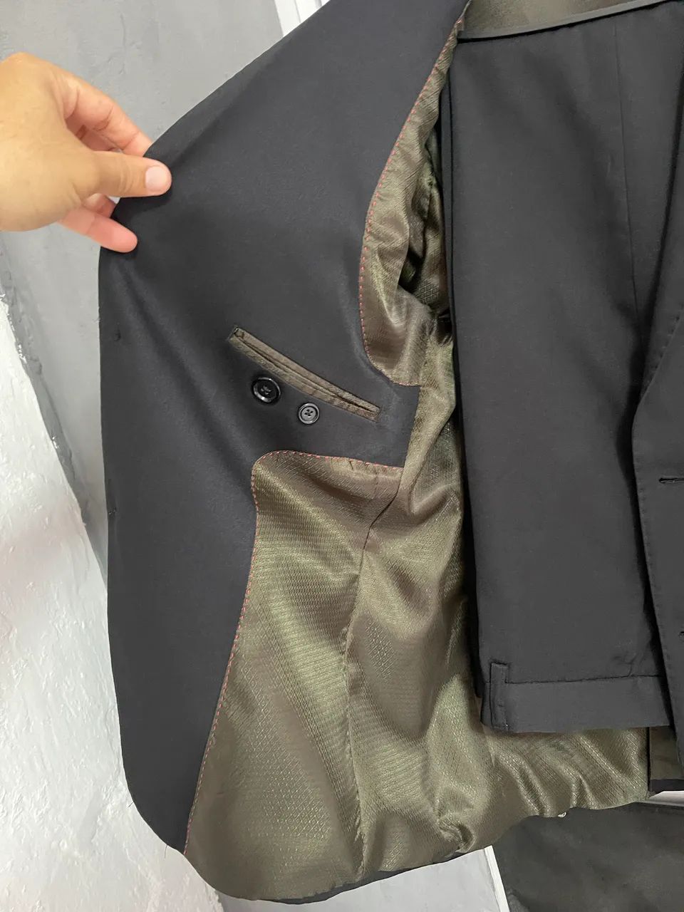 Terno e calça preto slim Novo 50/44  - Foto 4