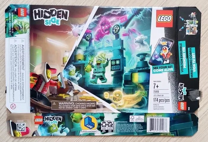Lego APP e Blocos Laboratório De Fantasmas Hidden Side interativo - Foto 5
