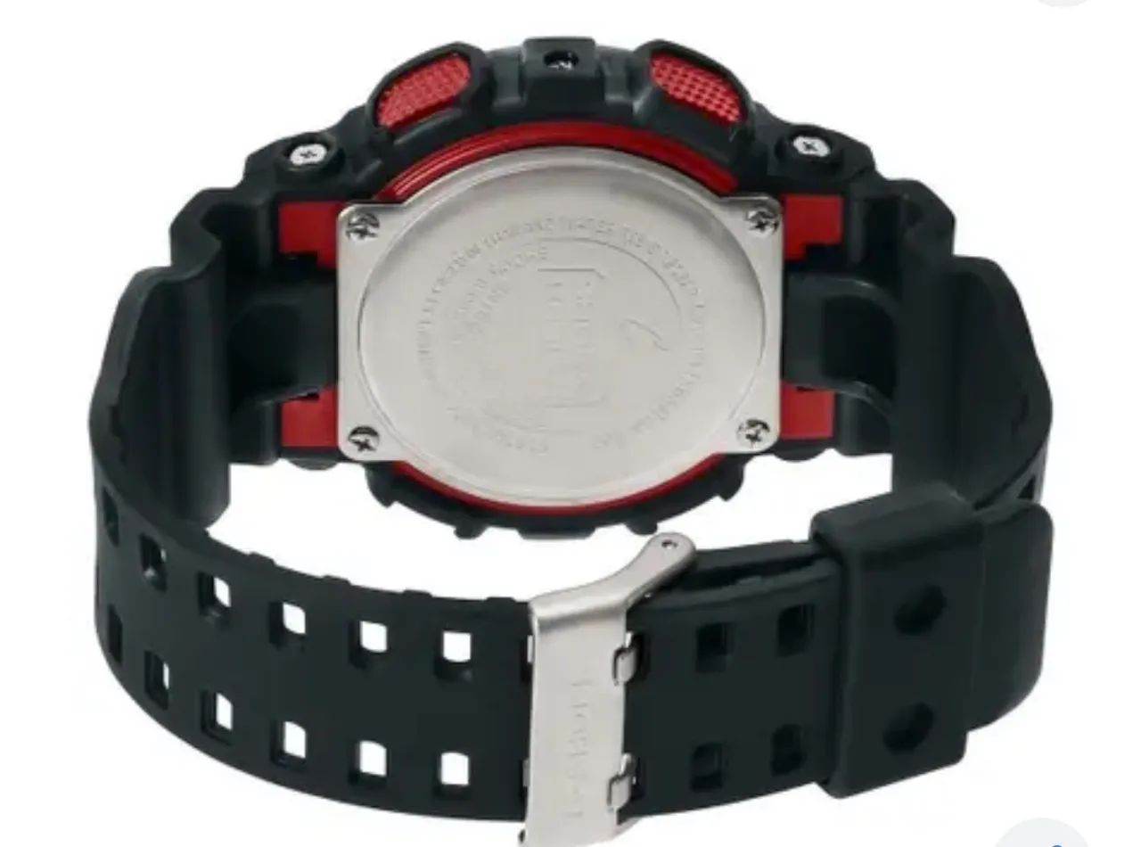 Gshock GA-100-1A4DR. Preto e vermelho  - Foto 3