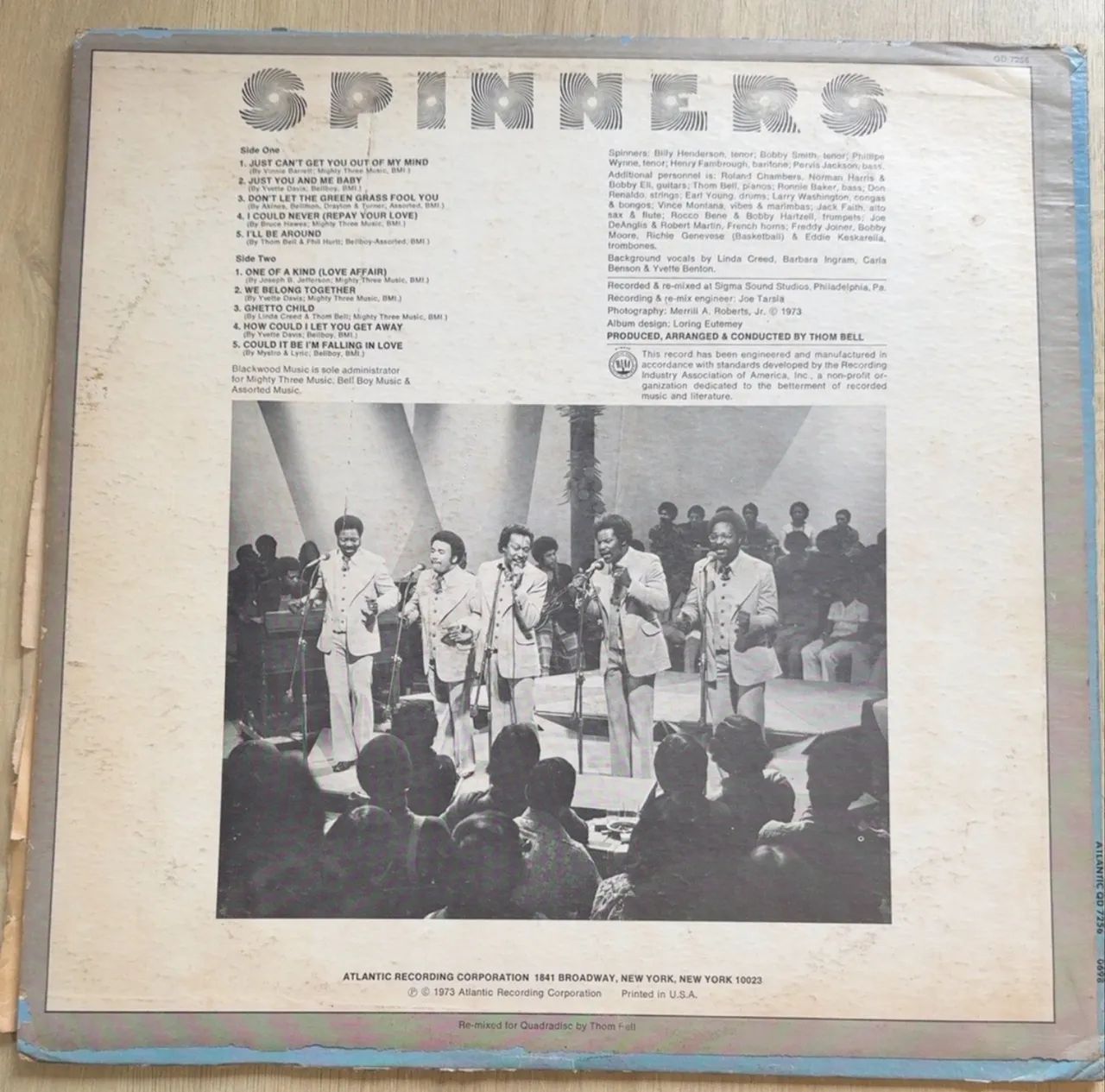 The Spinners - Spinners | Atlantic Quadradisc CD-4 QD 7256 | 1973 - Foto 2