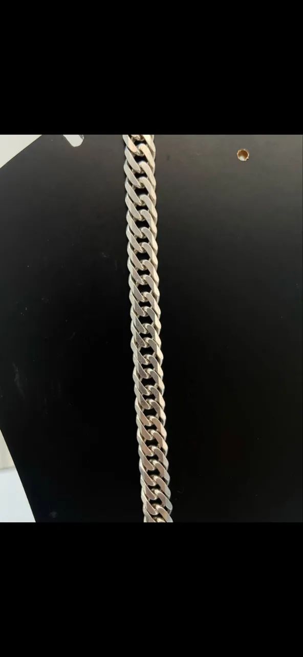 Corrente de prata 925 elo duplo - Foto 2