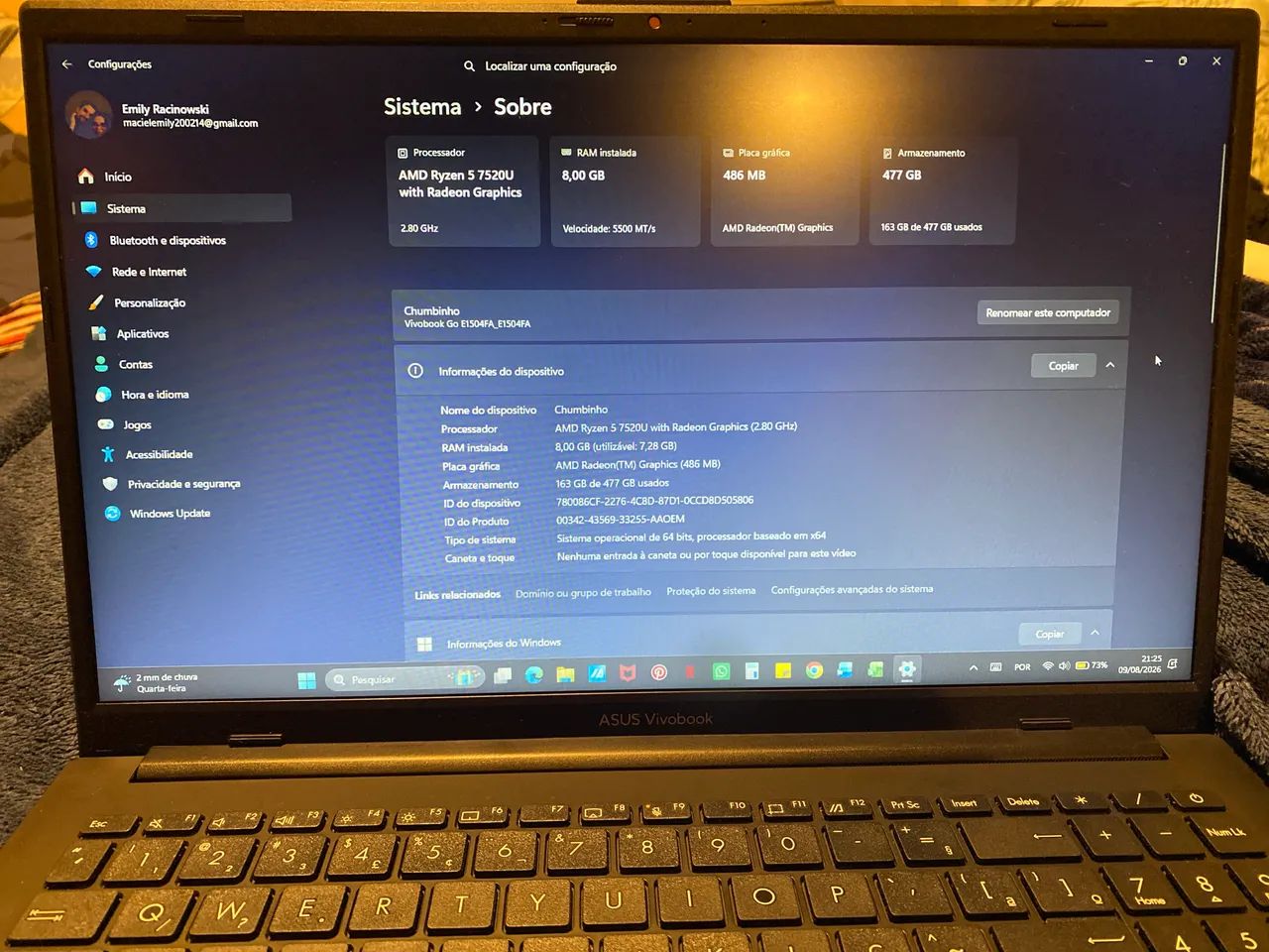   Notebook ASUS Vivobook Go 15  - Foto 4