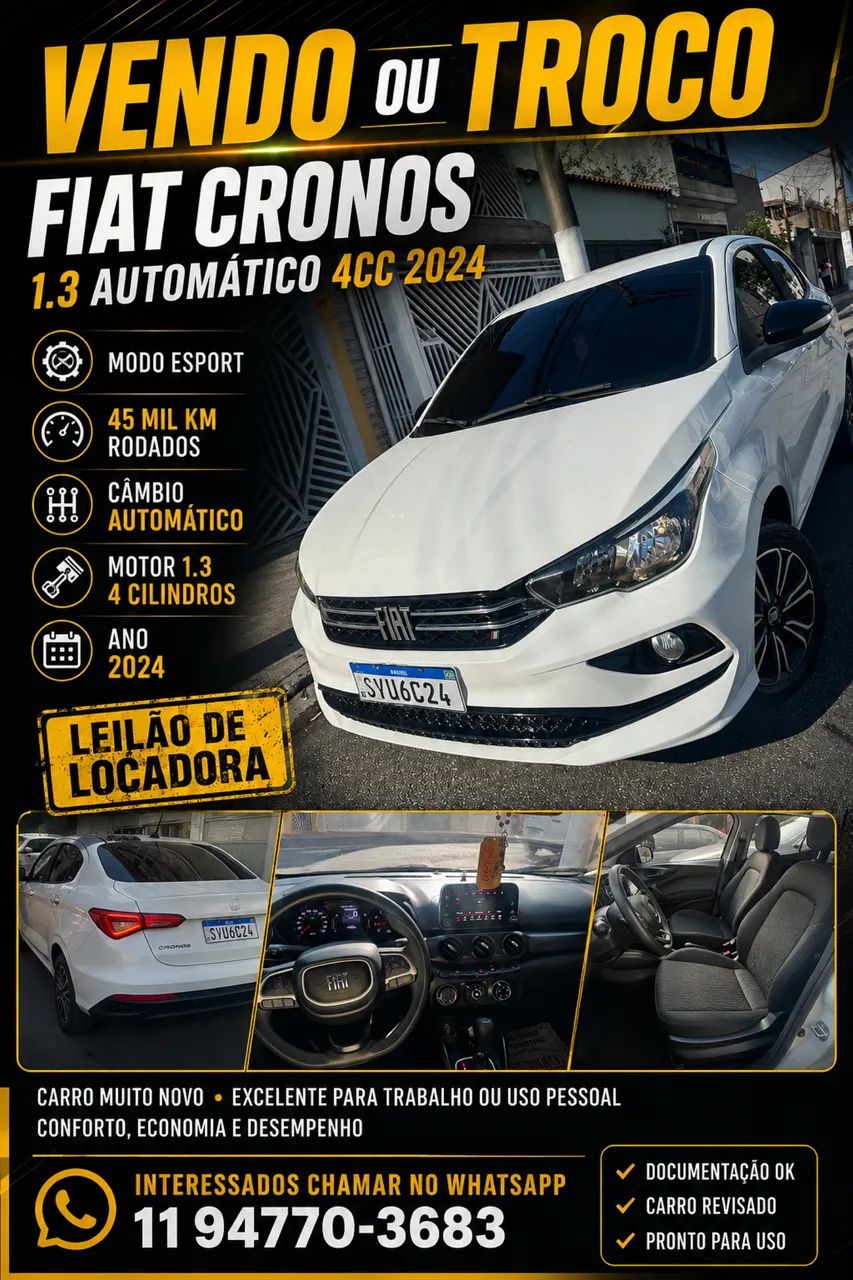 Fiat Cronos Drive 1.3 8V Flex Aut. 2024