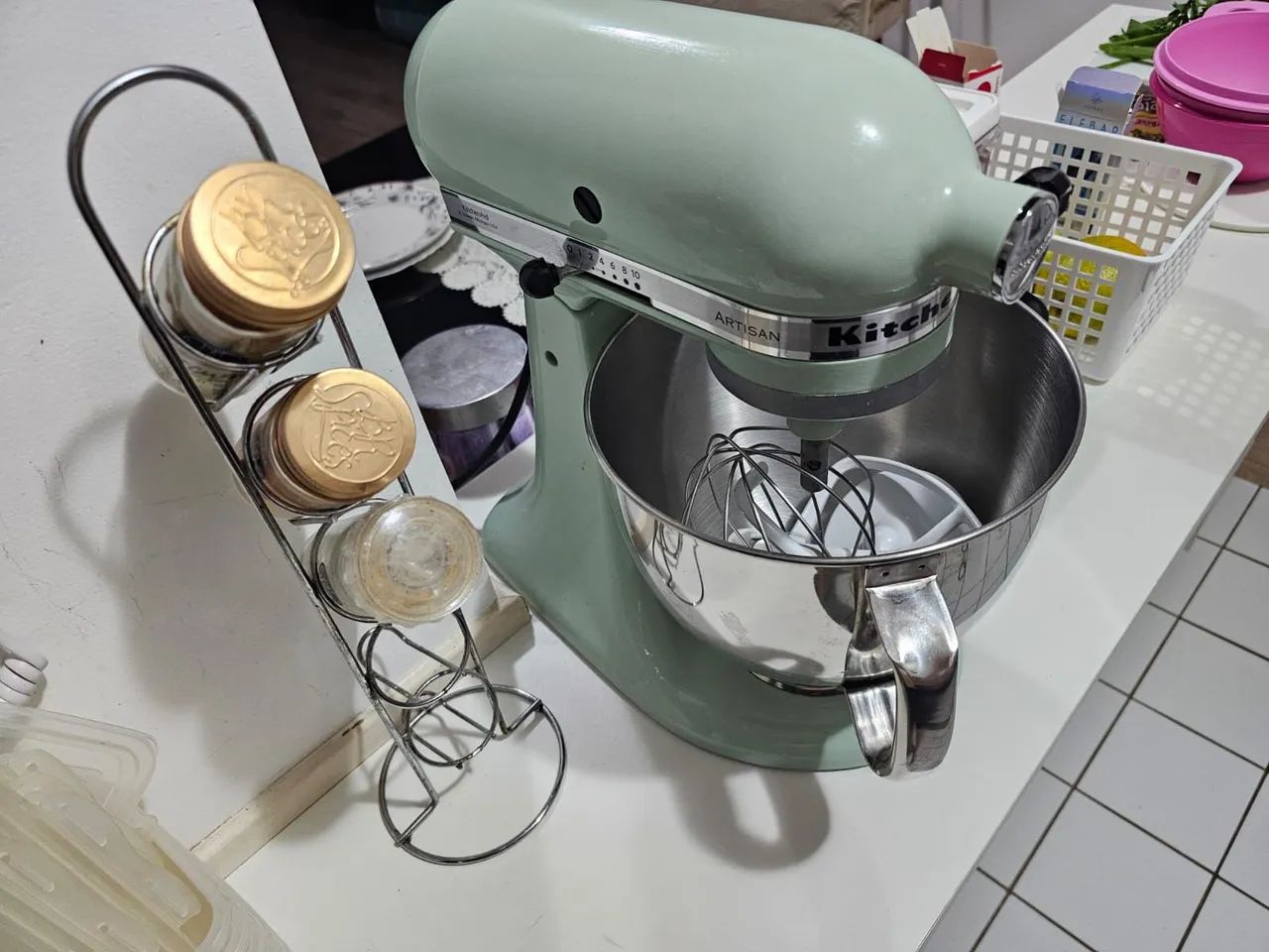 Batedeira kitchenaid com 3 batedores e bowl - Foto 2