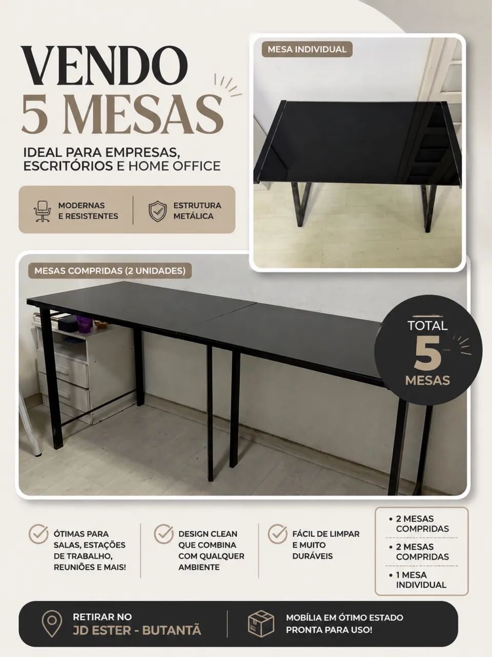 Mesa para escritório  - Foto 3