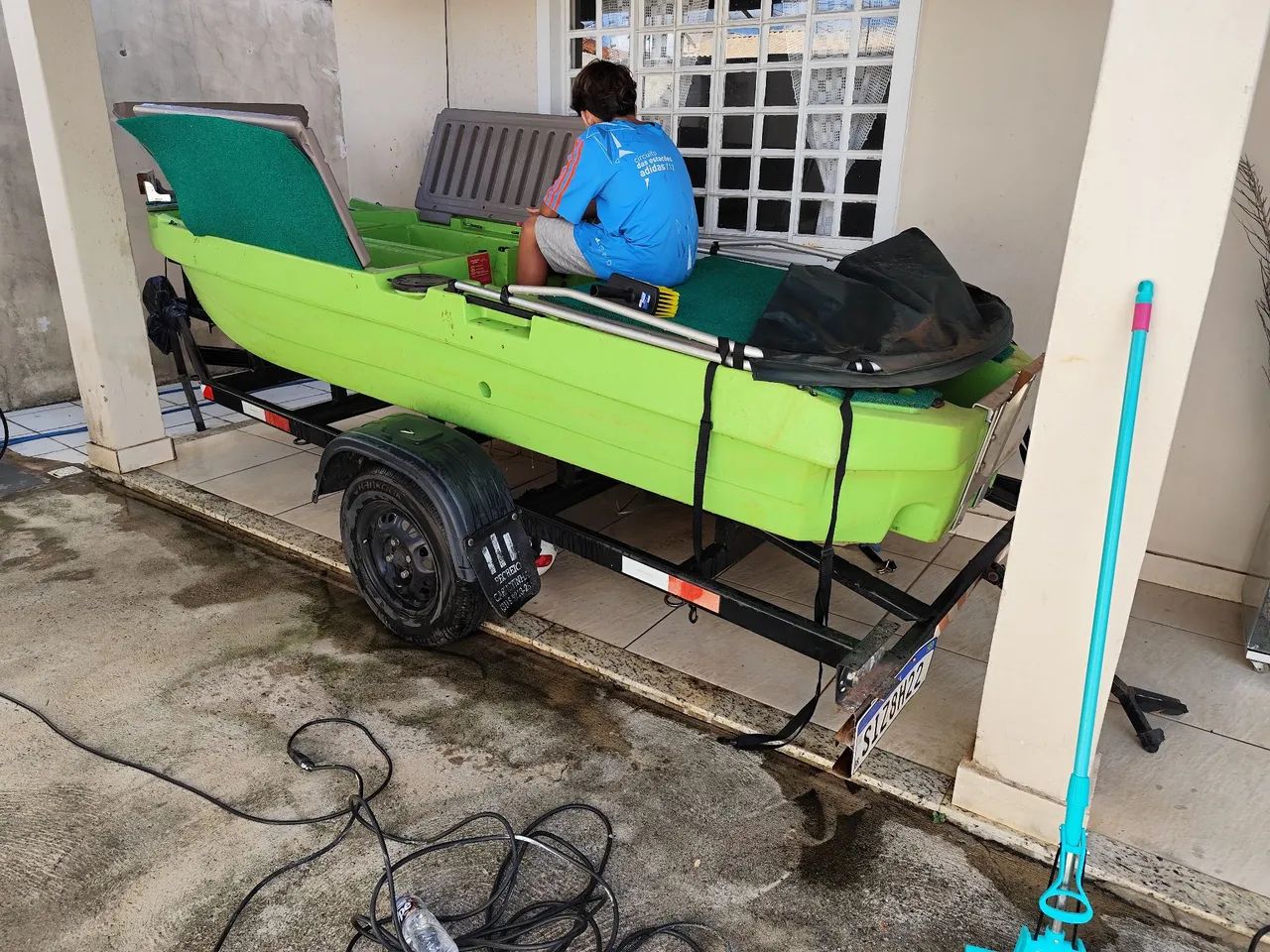 Milha boat completo ( carretinha, motor, customização) - Foto 3