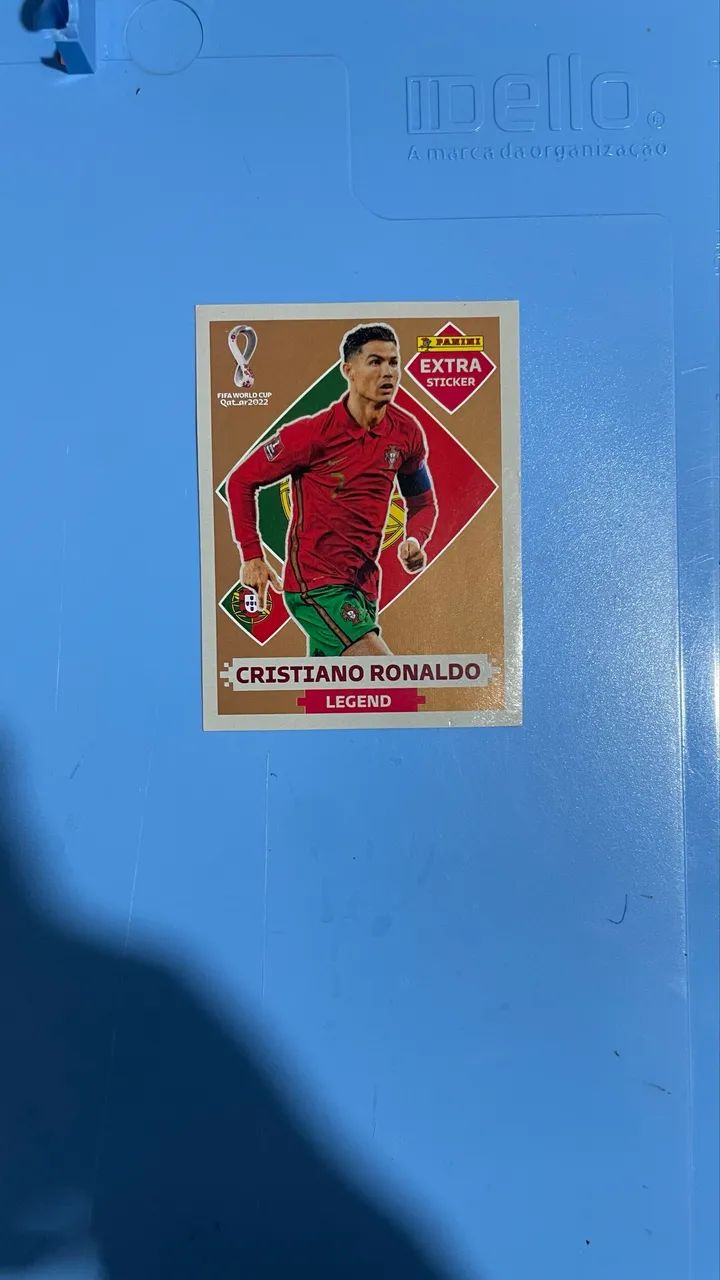 Figurinha Cristiano Ronaldo Legend Extra Sticker Copa 2022