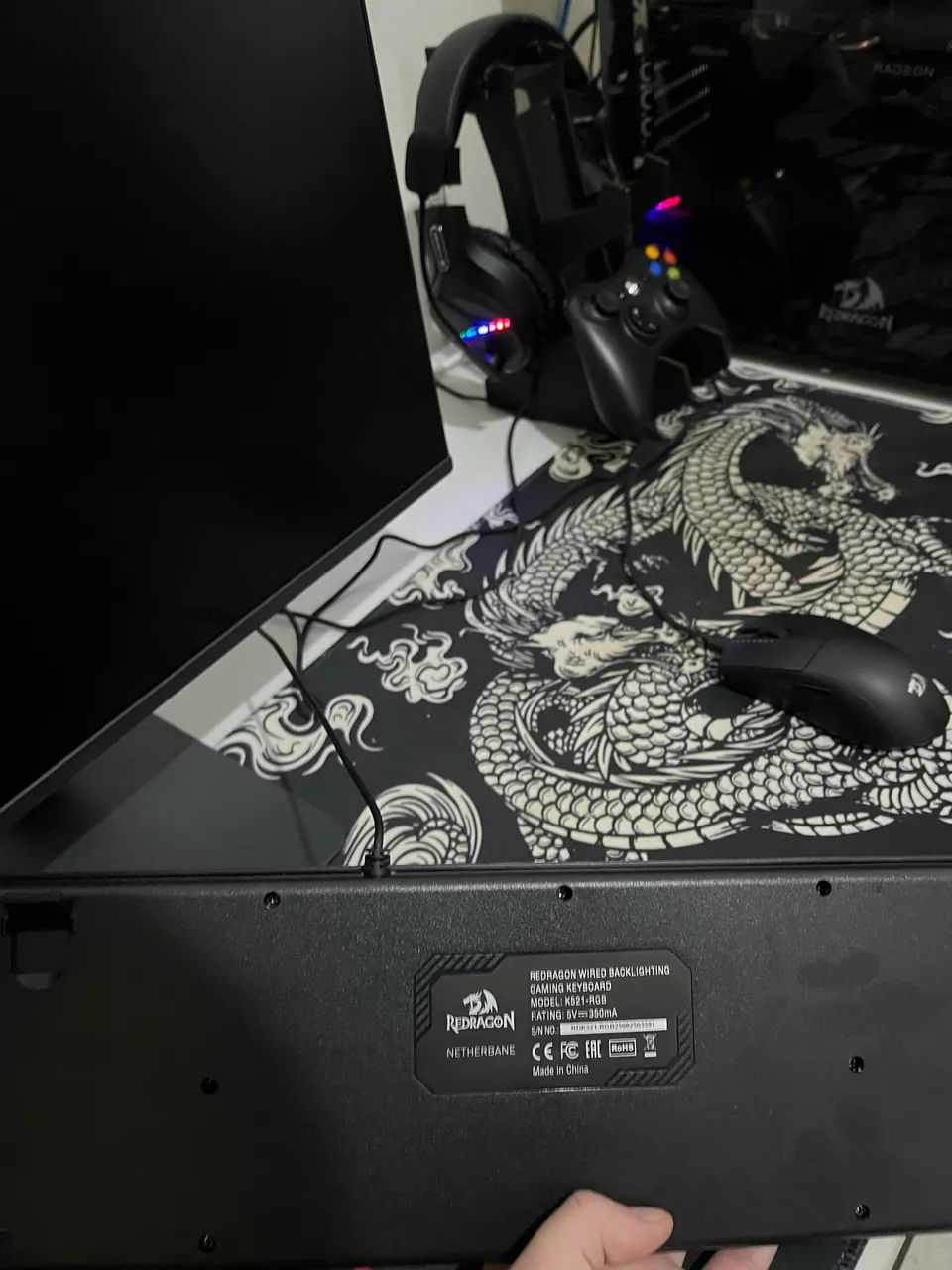 Pc gamer completo Redragon+Apoio de controles e Headset+Mousepad - Foto 2