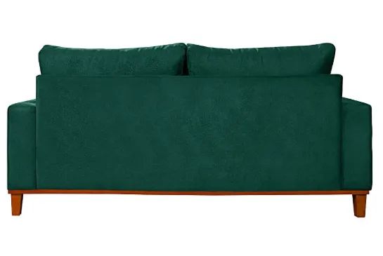 Sofá verde escuro veludo 3 lugares - Foto 4