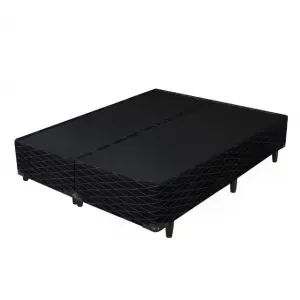 Base Queen Suede - Na Cor Preto