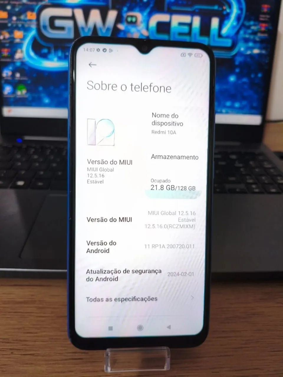 Celular Redmi 10A 128 GB 6GB RAM  - Foto 5