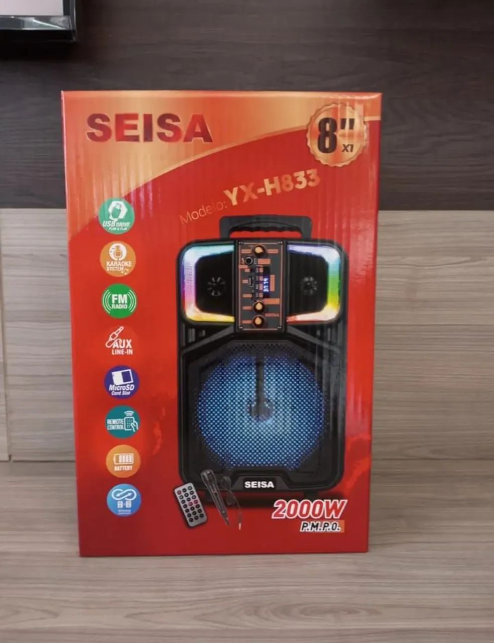 Caixa de som Seisa 2000w bluetooth  - Foto 3