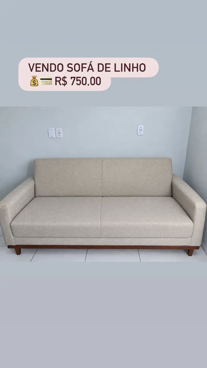 Sofá Cama de Linho - Foto 2