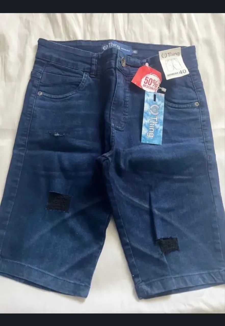 Bermuda jeans n40 - Foto 4