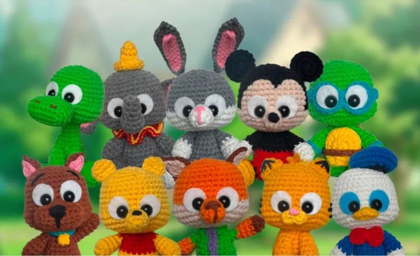 Pititicos Amigurumi Animais Inspiração de Personagens Decoração Chaveiros Personalizados  - Foto 4