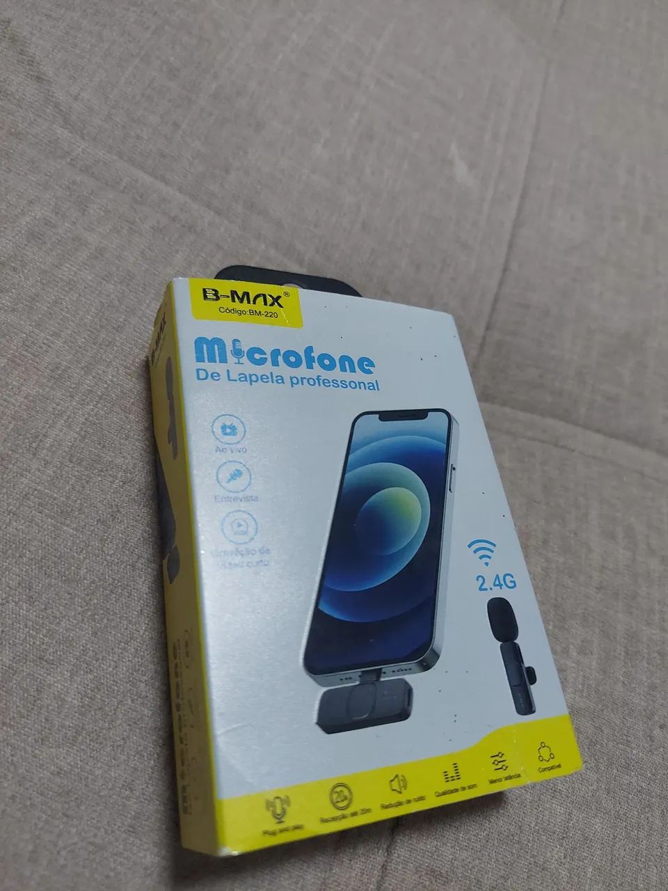 Microfone de lapela para iPhone e Android  - Foto 3