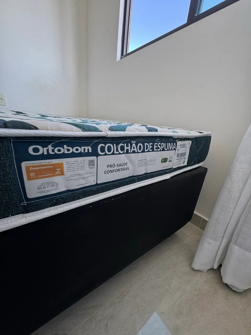 Colchão ortobom + base  - Foto 2