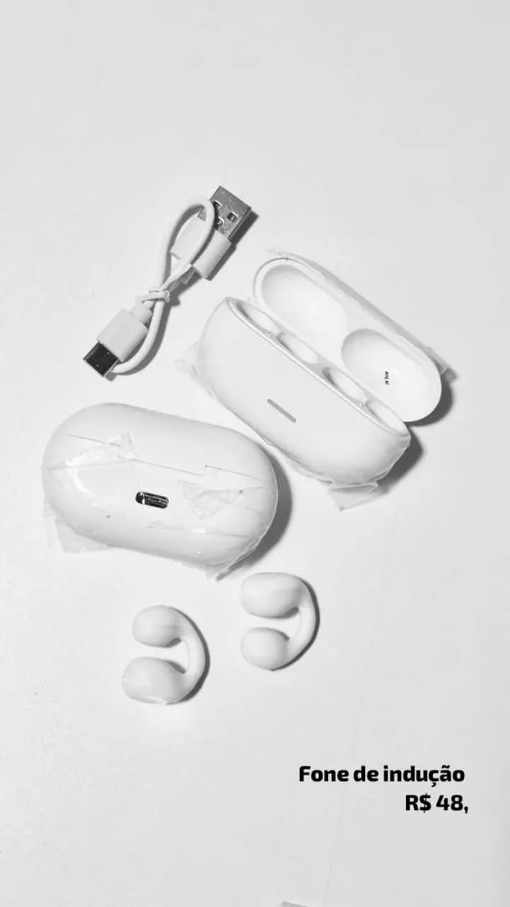 Fone Bluetooth por indução óssea tipo Piercing