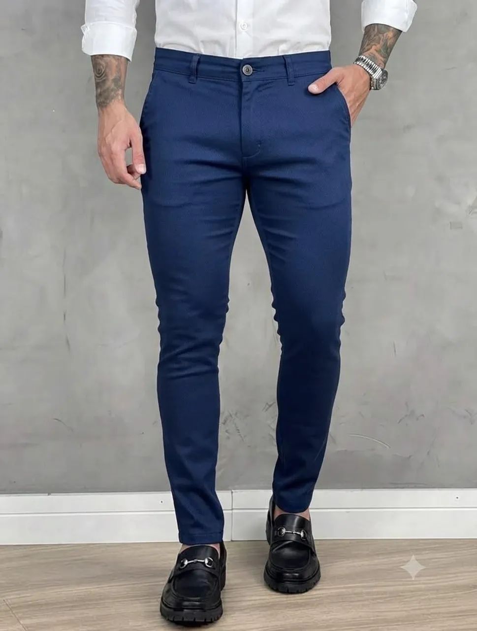 Calça alfaiataria slim