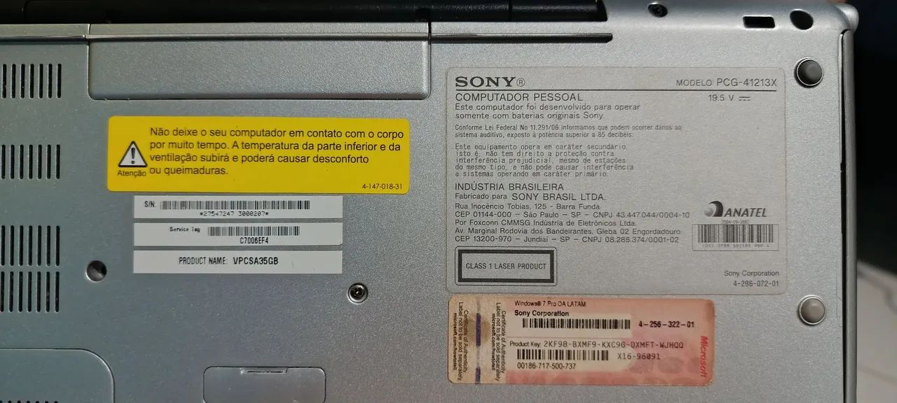 Carcaça Sony Vaio PCG-41213X - Foto 5