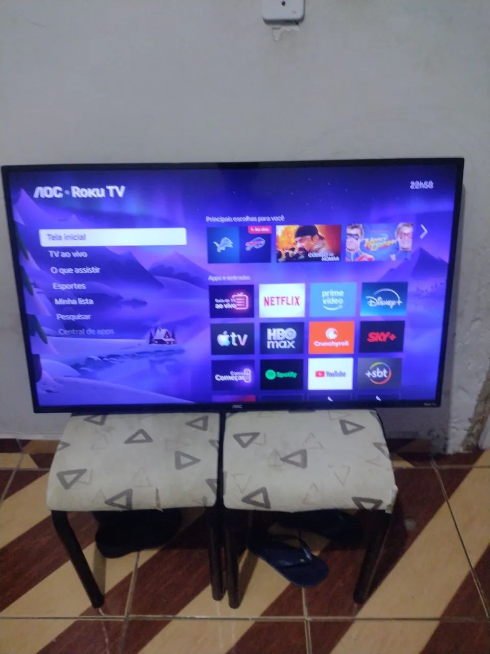  Smart TV AOC 43" Full HD Roku TV - Foto 3
