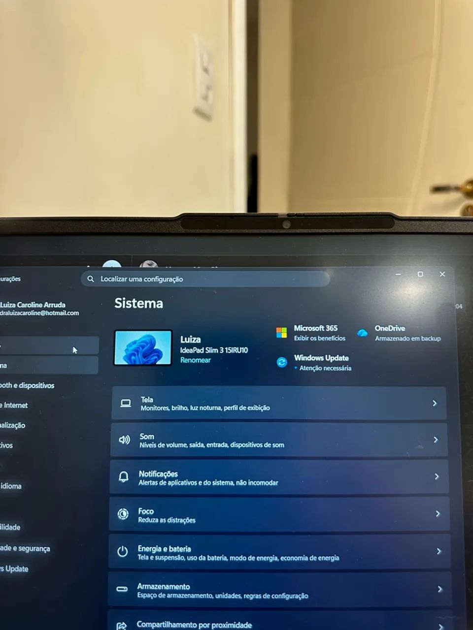 Notebook Lenovo ideapad slim 3 novo  - Foto 5