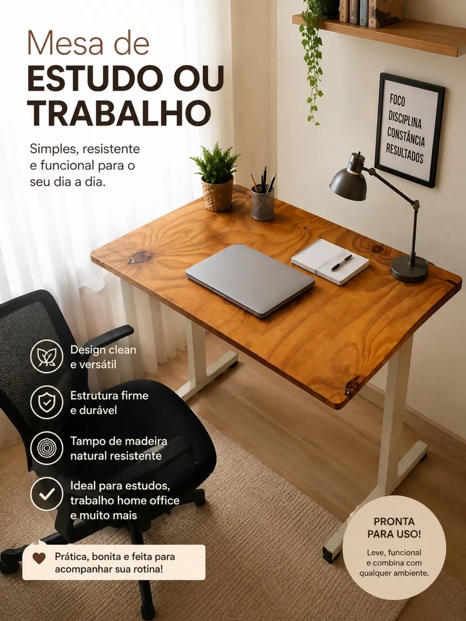 Mesa multiuso/ trabalho ou estudo  - Foto 2