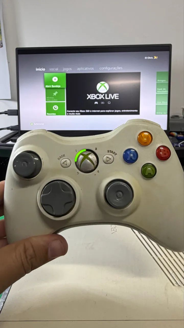 Xbox 360 branco  - Foto 2