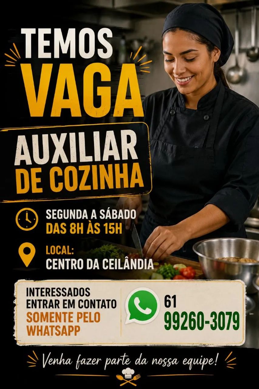 Auxiliar de cozinha
