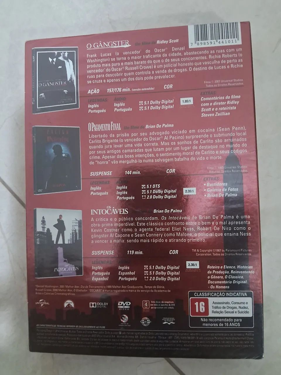 Coleção máfia volume 2  3 dvds - Foto 2