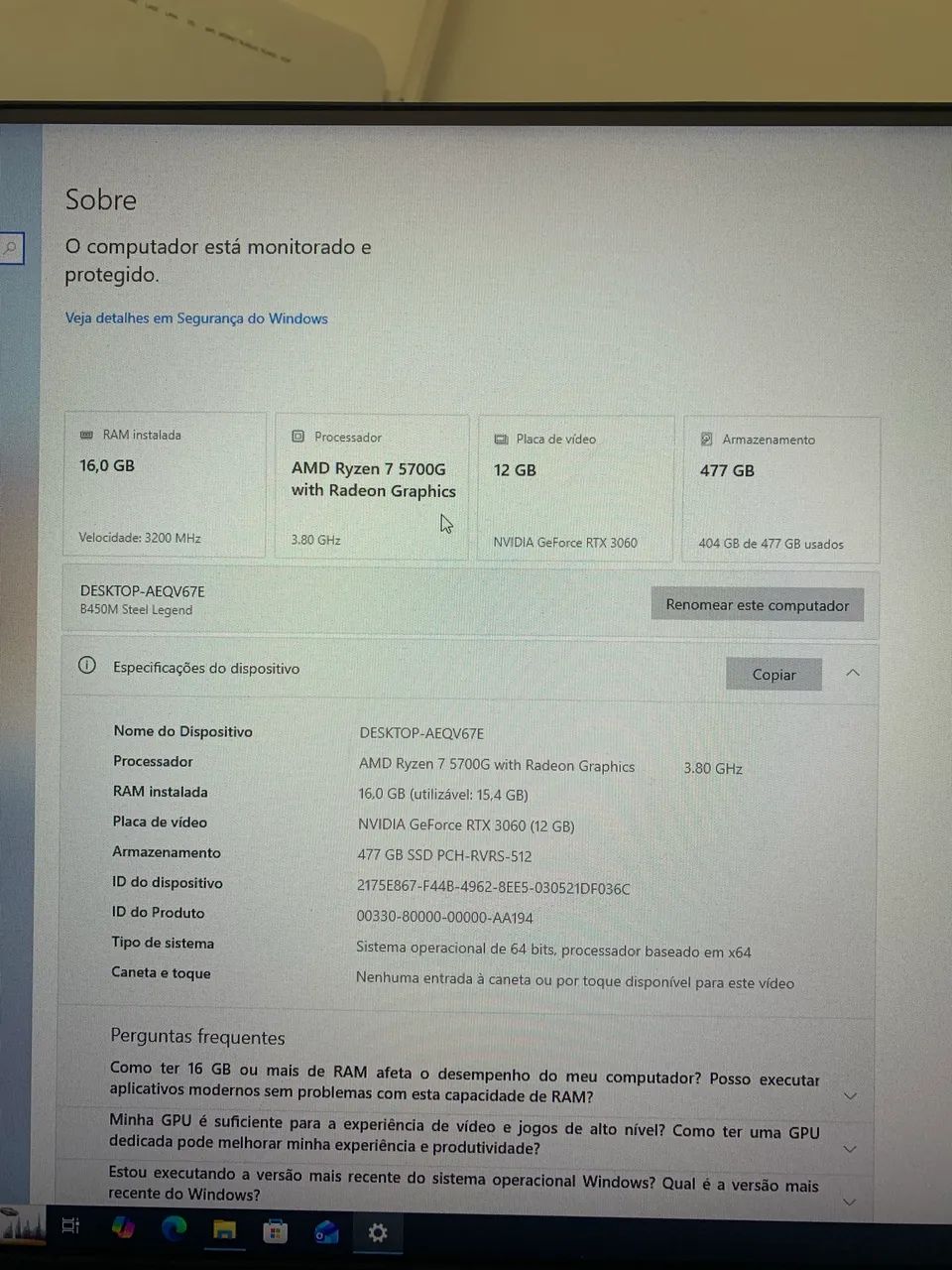 Pc gamer com Rtx 3060  - Foto 2