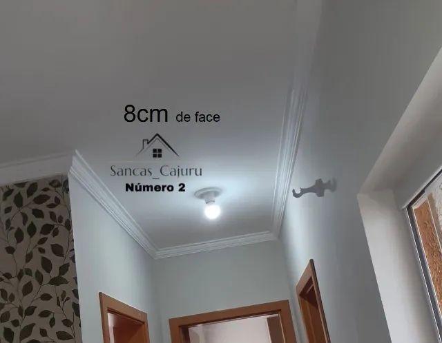 Sancas boiserie  spot led de isopor com acabamento em PVA leve, não solta fácil instalação - Foto 2