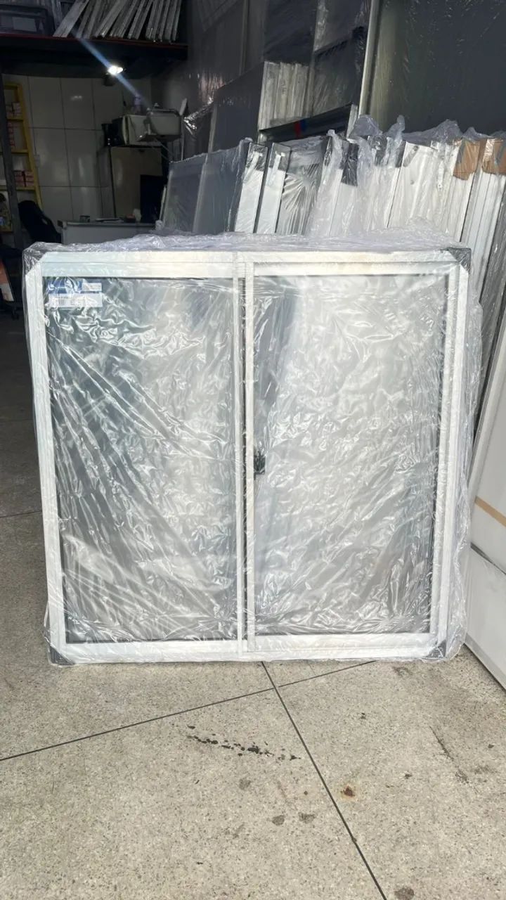 Janelas 2 Folhas de Alumínio com Vidro - Foto 2