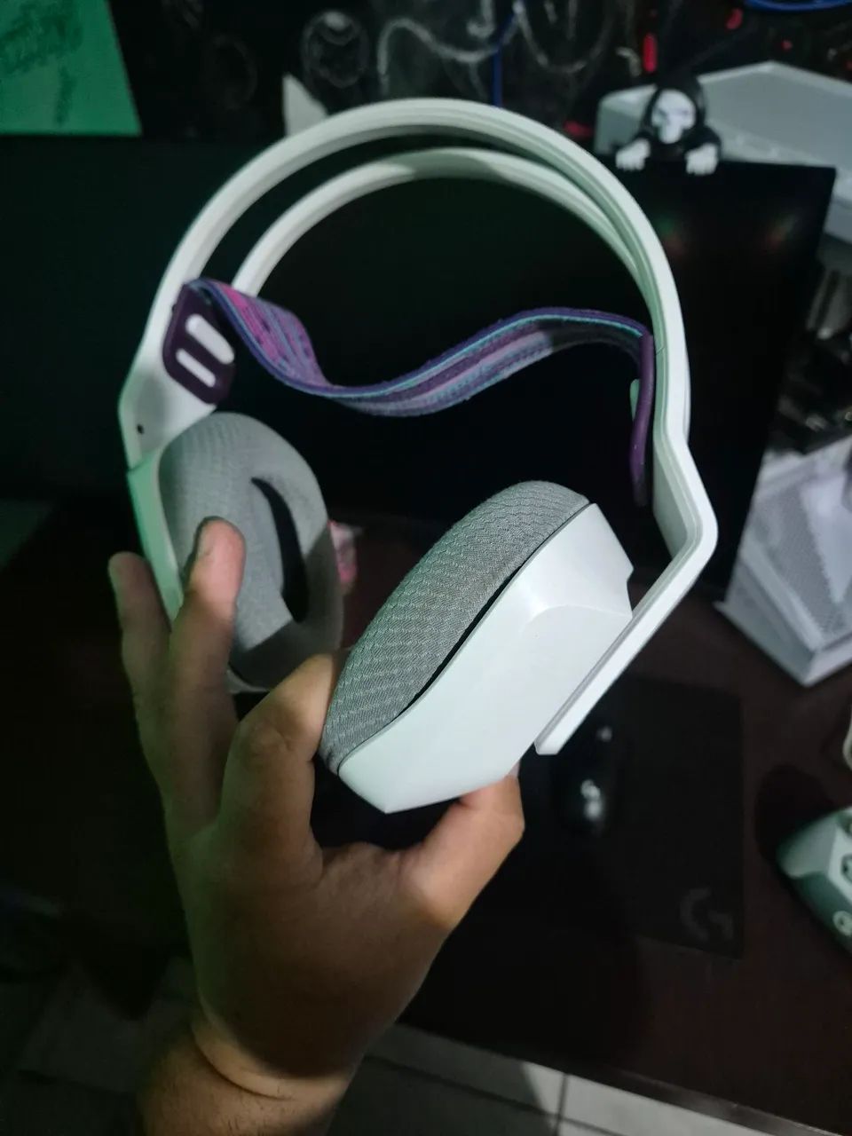 Headset G733 Logitech Branco NOVO - Foto 3