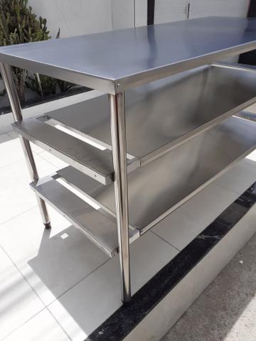 J.i.s serviço mesa inox valor 1.400 - Foto 2