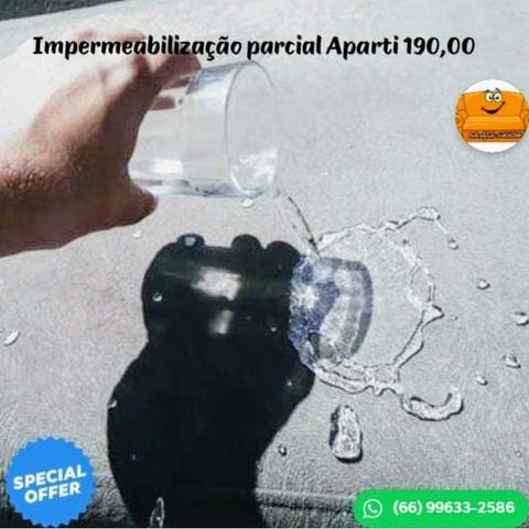 Limpeza a seco e impermeabilizacao