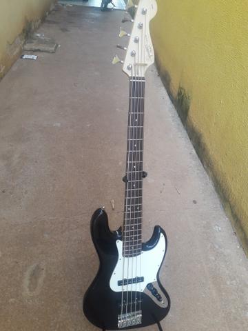Bass squaier fender topissimo otima tocabilidade - Foto 2