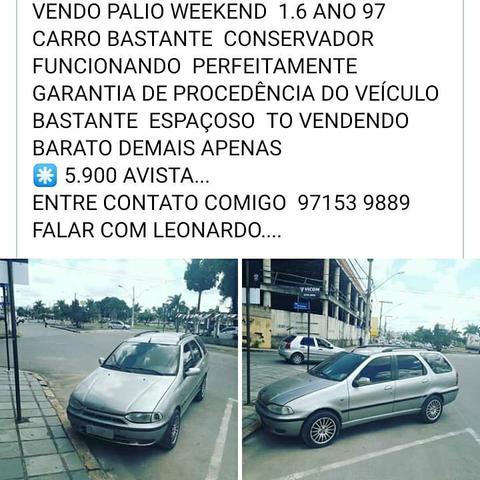 Vendo palio weekend 1.6 16v ano 97