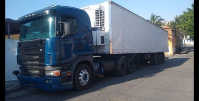 CONJUNTO SCANIA 124 R400 CARRETA REFRIGERADA