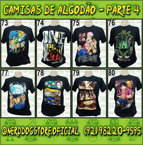 Camisa Attack on Titan - Shingeki no Kyojin Levi Mikasa Ackerman Eren - NerdDog Store - Foto 5