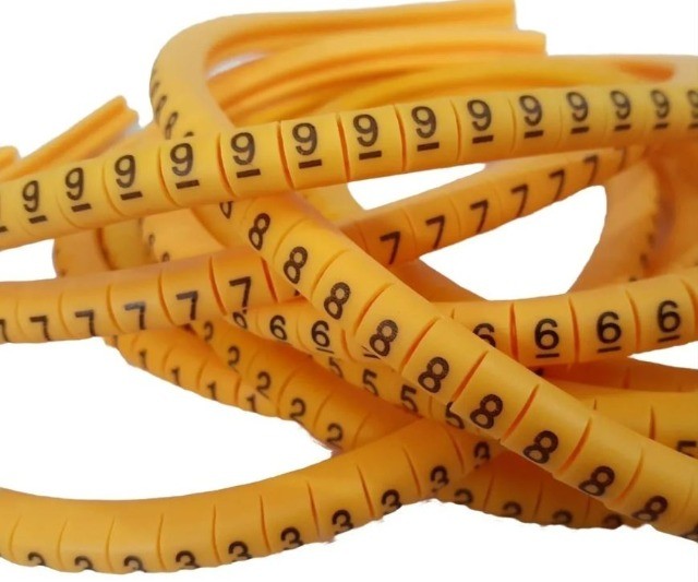 IdentificadorAnilha Marcador P/ Cabo 2,5mm - Números .  50 Unidades  Arduino COD-CP666