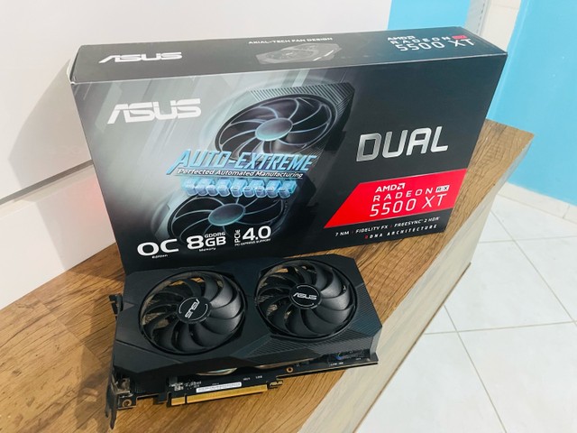 Placa de Vídeo Rx 5500XT 8gb ASUS AMD