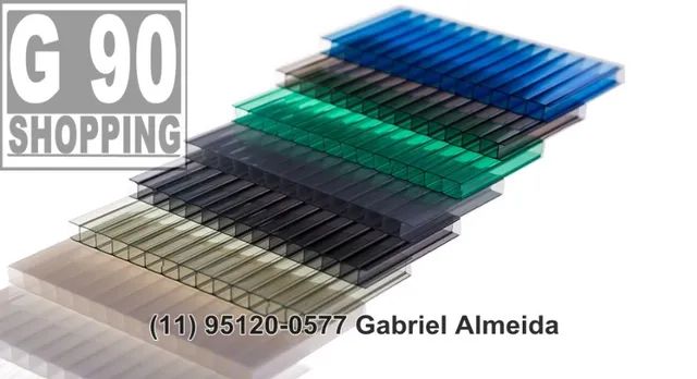 Chapa de Policarbonato Alveolar 4mm 1,05 x 6,00 metros - Foto 2