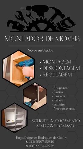 Serviços de montagem e reparos em móveis