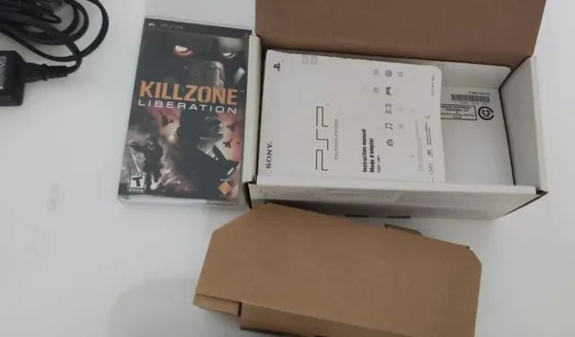 PSP 1000 com jogos, caixa e manuais - Foto 4