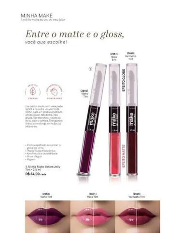 Batom Jelly Tint Minha Make 2,5ml  Odorata  - Foto 5