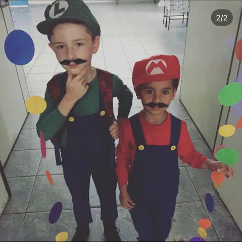 Fantasia Infantil Super Mario Bros - Perollas Kids